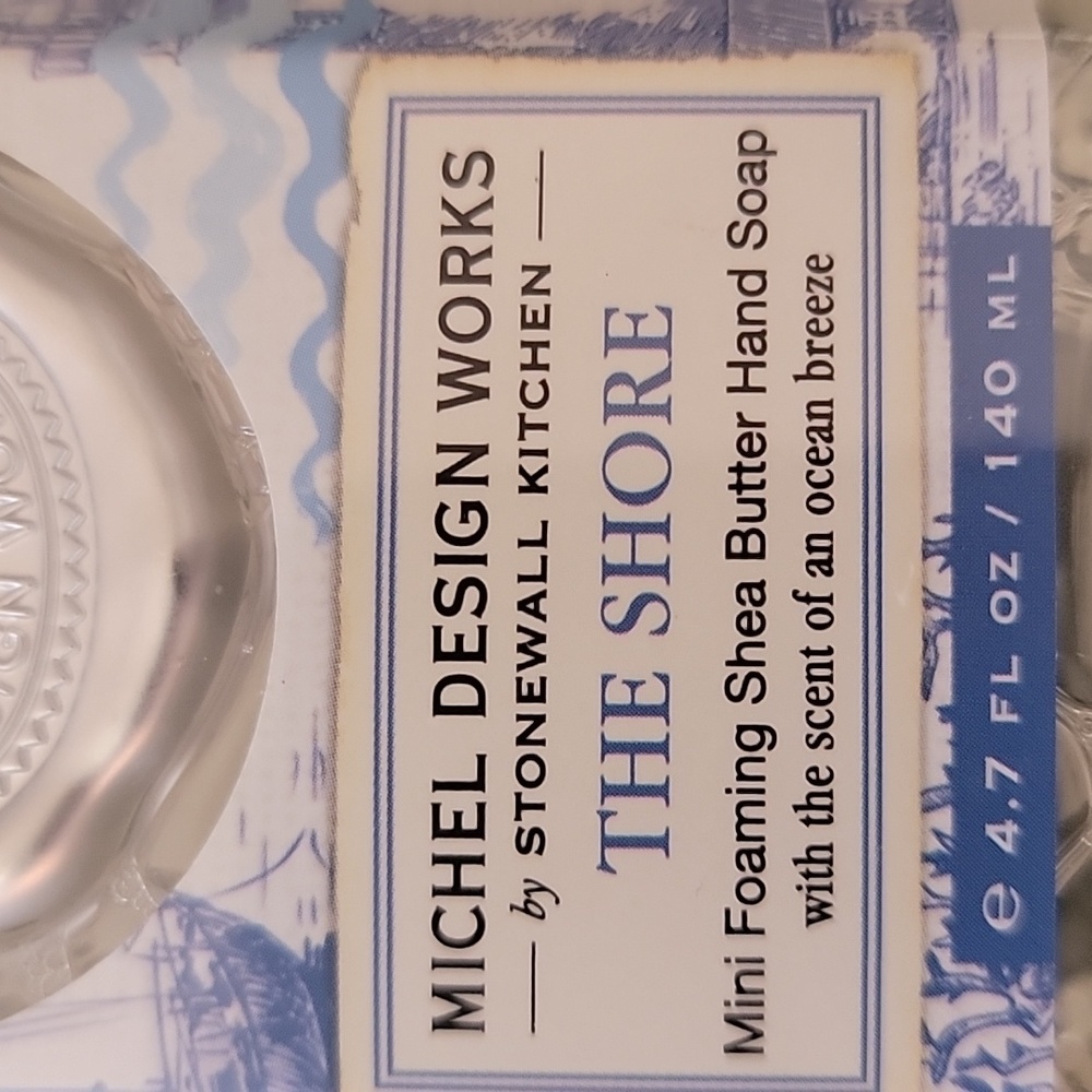 BUNDLE/2-BATH ITEMS/SHEA BUTTER SOAP/LIQUID HAND SOAP/MICHEL DESIGN WORKS - Picture 10 of 12